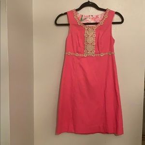 Lilly Pulitzer women’s dress pink with gold